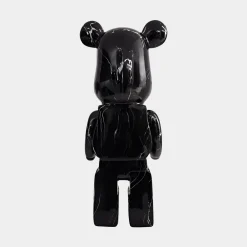 Statues & Sculptures Table Top|Floor Standing-Aero Bear 50cm Black Resin Indoor Sculpture