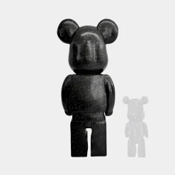 Statues & Sculptures Floor Standing|Animals-Aero Bear 135cm Black Resin Indoor Sculpture