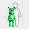 Statues & Sculptures Floor Standing|Animals-Aero Bear 135cm Green Resin Indoor Sculpture