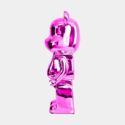 Statues & Sculptures Table Top|Floor Standing-Aero Bear 50cm Pink Resin Indoor Sculpture