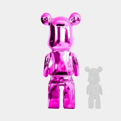 Statues & Sculptures Floor Standing|Animals-Aero Bear 135cm Pink Resin Indoor Sculpture