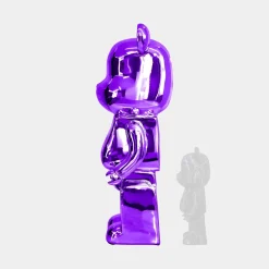 Statues & Sculptures Floor Standing|Animals-Aero Bear 135cm Purple Resin Indoor Sculpture