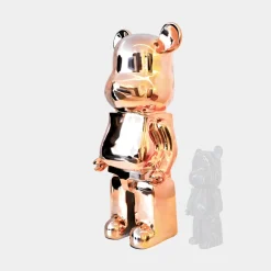 Statues & Sculptures Floor Standing|Animals-Aero Bear 135cm Rose Gold Resin Indoor Sculpture