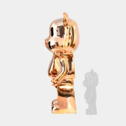 Statues & Sculptures Floor Standing|Animals-Aero Bear 135cm Rose Gold Resin Indoor Sculpture