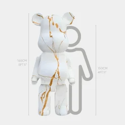 Statues & Sculptures Floor Standing|Animals-Aero Bear 165cm White Resin Indoor Sculpture