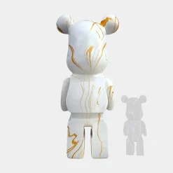 Statues & Sculptures Floor Standing|Animals-Aero Bear 135cm White Resin Indoor Sculpture