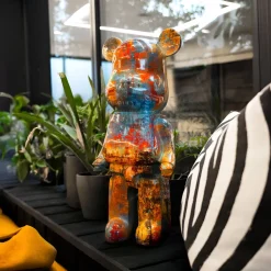 Statues & Sculptures Table Top|Floor Standing-Aero Bear Colourburst 50cm Resin Indoor Sculpture