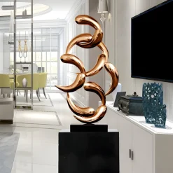 Statues & Sculptures Table Top|Floor Standing-Aero Stream 74cm Bronze Metal Indoor Sculpture v2