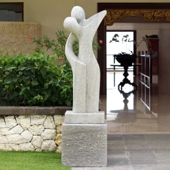 Statues & Sculptures Contemporary-Affection Contemporary Stone Garden Sculpture