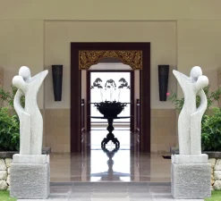 Statues & Sculptures Contemporary-Affection Contemporary Stone Garden Sculpture