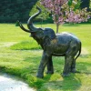 Statues & Sculptures Wildlife-African Elephant Bronze Metal Garden Statue