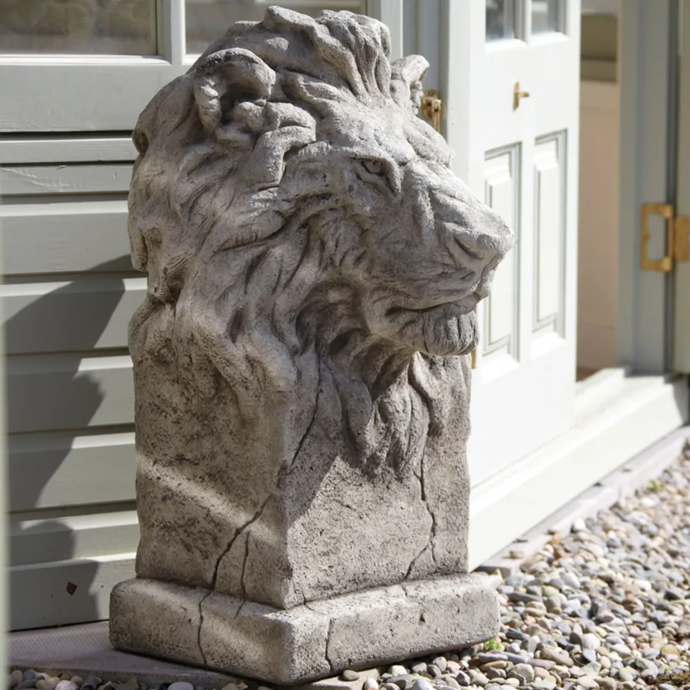 Statues & Sculptures Wildlife|Lions-African Lions Stone Garden Statues