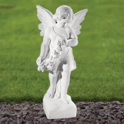Statues & Sculptures Angel-Angel 60cm Marble Resin Garden Statue