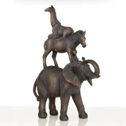 Statues & Sculptures Table Top|Contemporary-Animal Ascent 46cm Bronze Resin Indoor Statue