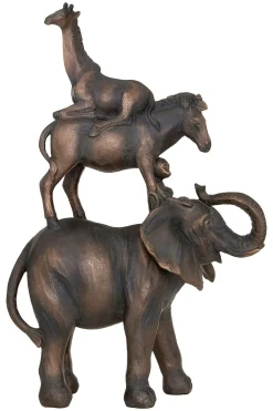 Statues & Sculptures Table Top|Contemporary-Animal Ascent 46cm Bronze Resin Indoor Statue