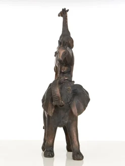 Statues & Sculptures Table Top|Contemporary-Animal Ascent 46cm Bronze Resin Indoor Statue