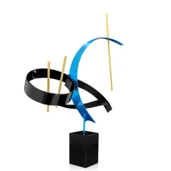 Statues & Sculptures Table Top|Abstract-Art of Noise 70cm Abstract Metal Indoor Sculpture