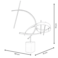 Statues & Sculptures Table Top|Abstract-Art of Noise 70cm Abstract Metal Indoor Sculpture