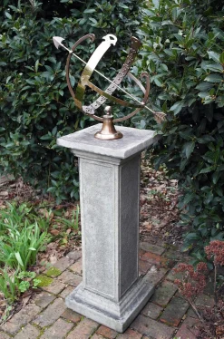 Statues & Sculptures Armillary Sundials-Athenian Armillary Stone Garden Sundial