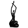 Statues & Sculptures Figurative|Table Top-Awakened Grace 32cm Black Resin Indoor Sculpture