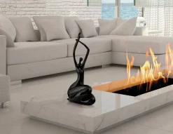 Statues & Sculptures Figurative|Table Top-Awakened Grace 54cm Black Resin Indoor Sculpture