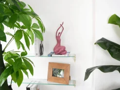 Statues & Sculptures Figurative|Table Top-Awakened Grace 32cm Pink Resin Indoor Sculpture