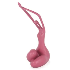 Statues & Sculptures Figurative|Table Top-Awakened Grace 32cm Pink Resin Indoor Sculpture