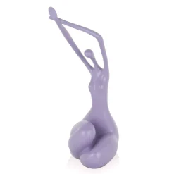 Statues & Sculptures Figurative|Table Top-Awakened Grace 32cm Violet Resin Indoor Sculpture