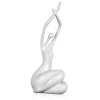 Statues & Sculptures Figurative|Table Top-Awakened Grace 32cm White Resin Indoor Sculpture