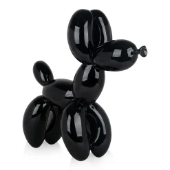 Statues & Sculptures Floor Standing|Balloon Dogs-Balloon Dog 62cm Black Resin Indoor Sculpture