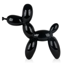 Statues & Sculptures Floor Standing|Balloon Dogs-Balloon Dog 62cm Black Resin Indoor Sculpture