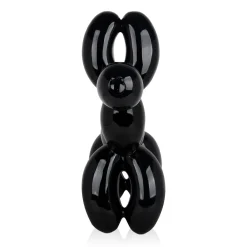 Statues & Sculptures Floor Standing|Balloon Dogs-Balloon Dog 62cm Black Resin Indoor Sculpture