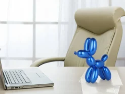 Statues & Sculptures Table Top|Balloon Dogs-Balloon Dog 27cm Blue Resin Indoor Sculpture