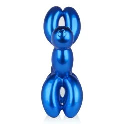 Statues & Sculptures Floor Standing|Balloon Dogs-Balloon Dog 62cm Blue Resin Indoor Sculpture
