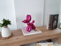 Statues & Sculptures Table Top|Balloon Dogs-Balloon Dog 27cm Fuchsia Resin Indoor Sculpture