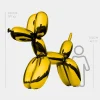 Statues & Sculptures Giant|Floor Standing-Balloon Dog 240cm Gold Metal Garden Sculpture