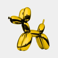 Statues & Sculptures Floor Standing|Balloon Dogs-Balloon Dog 80cm Gold Metal Garden Sculpture