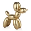 Statues & Sculptures Table Top|Floor Standing-Balloon Dog 46cm Gold Resin Indoor Sculpture