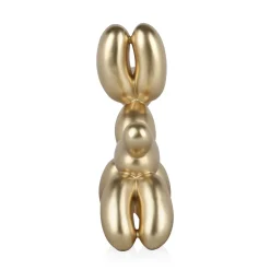 Statues & Sculptures Table Top|Animals-Balloon Dog 27cm Gold Resin Indoor Sculpture