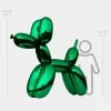 Statues & Sculptures Giant|Floor Standing-Balloon Dog 200cm Green Fibreglass Indoor Sculpture