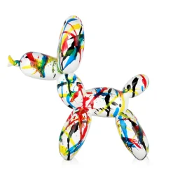Statues & Sculptures Table Top|Balloon Dogs-Balloon Dog 27cm Multicoloured Resin Indoor Sculpture