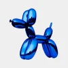 Statues & Sculptures Floor Standing|Balloon Dogs-Balloon Dog 80cm Ocean Blue Metal Garden Sculpture