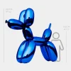 Statues & Sculptures Giant|Floor Standing-Balloon Dog 240cm Ocean Blue Fibreglass Indoor Sculpture