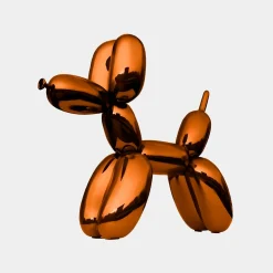 Statues & Sculptures Floor Standing|Balloon Dogs-Balloon Dog 80cm Orange Fibreglass Indoor Sculpture
