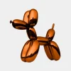 Statues & Sculptures Floor Standing|Balloon Dogs-Balloon Dog 80cm Orange Metal Garden Sculpture