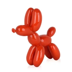 Statues & Sculptures Table Top|Balloon Dogs-Balloon Dog 27cm Orange Resin Indoor Sculpture
