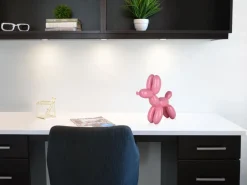 Statues & Sculptures Table Top|Balloon Dogs-Balloon Dog 27cm Pink Resin Indoor Sculpture