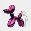 Statues & Sculptures Giant|Floor Standing-Balloon Dog 200cm Purple Fibreglass Indoor Sculpture