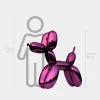 Statues & Sculptures Floor Standing|Balloon Dogs-Balloon Dog 100cm Purple Fibreglass Indoor Sculpture