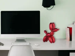 Statues & Sculptures Table Top|Balloon Dogs-Balloon Dog 27cm Red Resin Indoor Sculpture